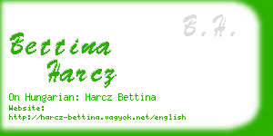 bettina harcz business card